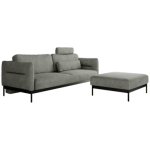 Narożnik SALENTO L - uniwersalny - szary, struktura