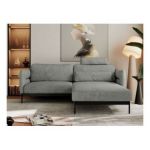 Narożnik SALENTO L - uniwersalny - szary, struktura