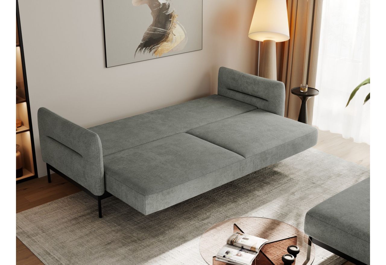 Narożnik SALENTO L - uniwersalny - szary, struktura