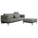 Narożnik SALENTO L - uniwersalny - szary, struktura