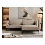 Narożnik SALENTO L - uniwersalny - beżowy, struktura