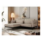 Narożnik SALENTO L - uniwersalny - beżowy, struktura