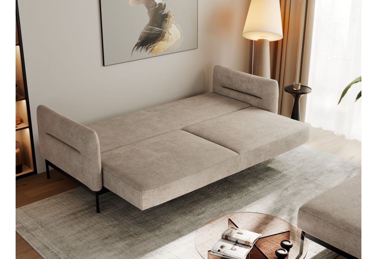 Narożnik SALENTO L - uniwersalny - beżowy, struktura