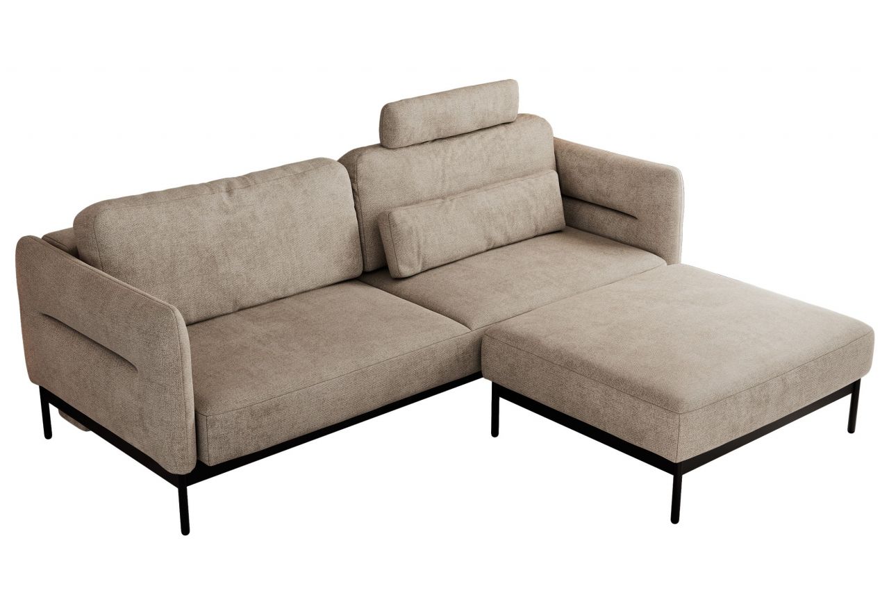 Narożnik SALENTO L - uniwersalny - beżowy, struktura