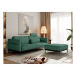 Narożnik SALENTO L - uniwersalny - zielony, struktura