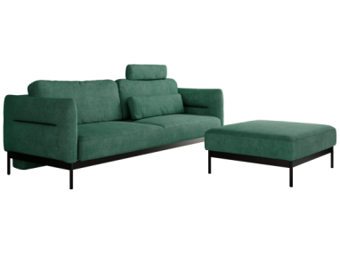 Narożnik SALENTO L - uniwersalny - zielony, struktura