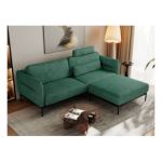 Narożnik SALENTO L - uniwersalny - zielony, struktura