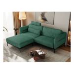 Narożnik SALENTO L - uniwersalny - zielony, struktura