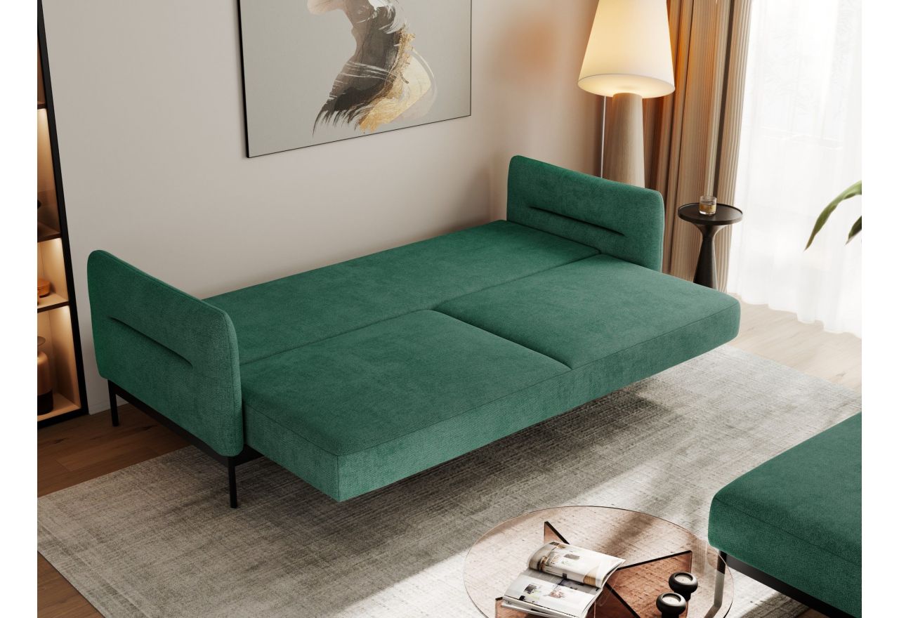 Narożnik SALENTO L - uniwersalny - zielony, struktura