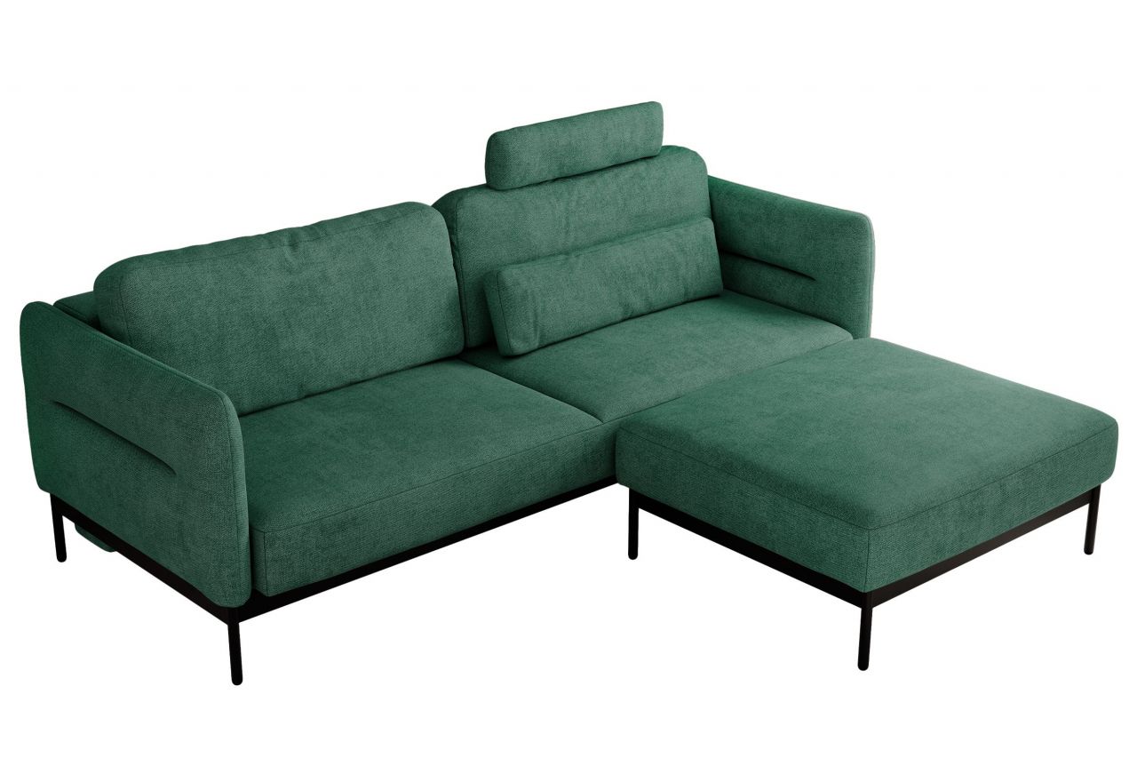 Narożnik SALENTO L - uniwersalny - zielony, struktura