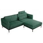 Narożnik SALENTO L - uniwersalny - zielony, struktura