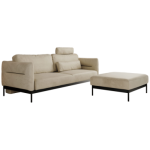 Narożnik SALENTO L - uniwersalny - beżowy, welwet