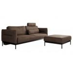 Narożnik SALENTO L - uniwersalny - brązowy, welwet