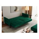 Narożnik SALENTO L - uniwersalny - ciemnozielony, welwet