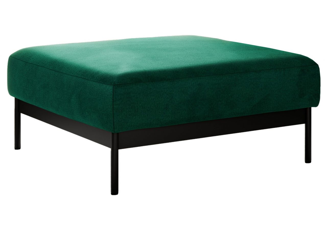 Narożnik SALENTO L - uniwersalny - ciemnozielony, welwet