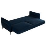 Narożnik SALENTO L - uniwersalny - ciemnoniebieski, welwet