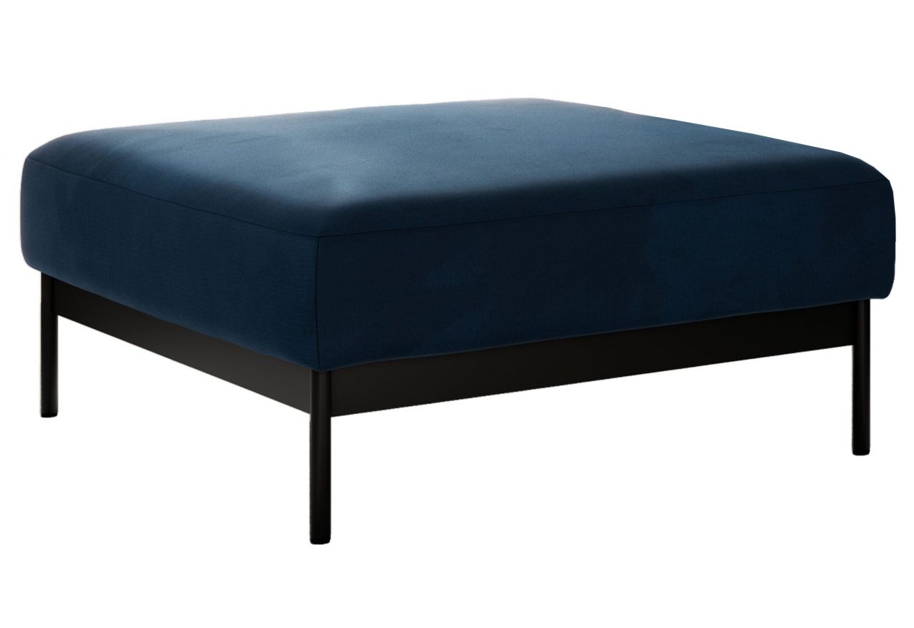 Narożnik SALENTO L - uniwersalny - ciemnoniebieski, welwet