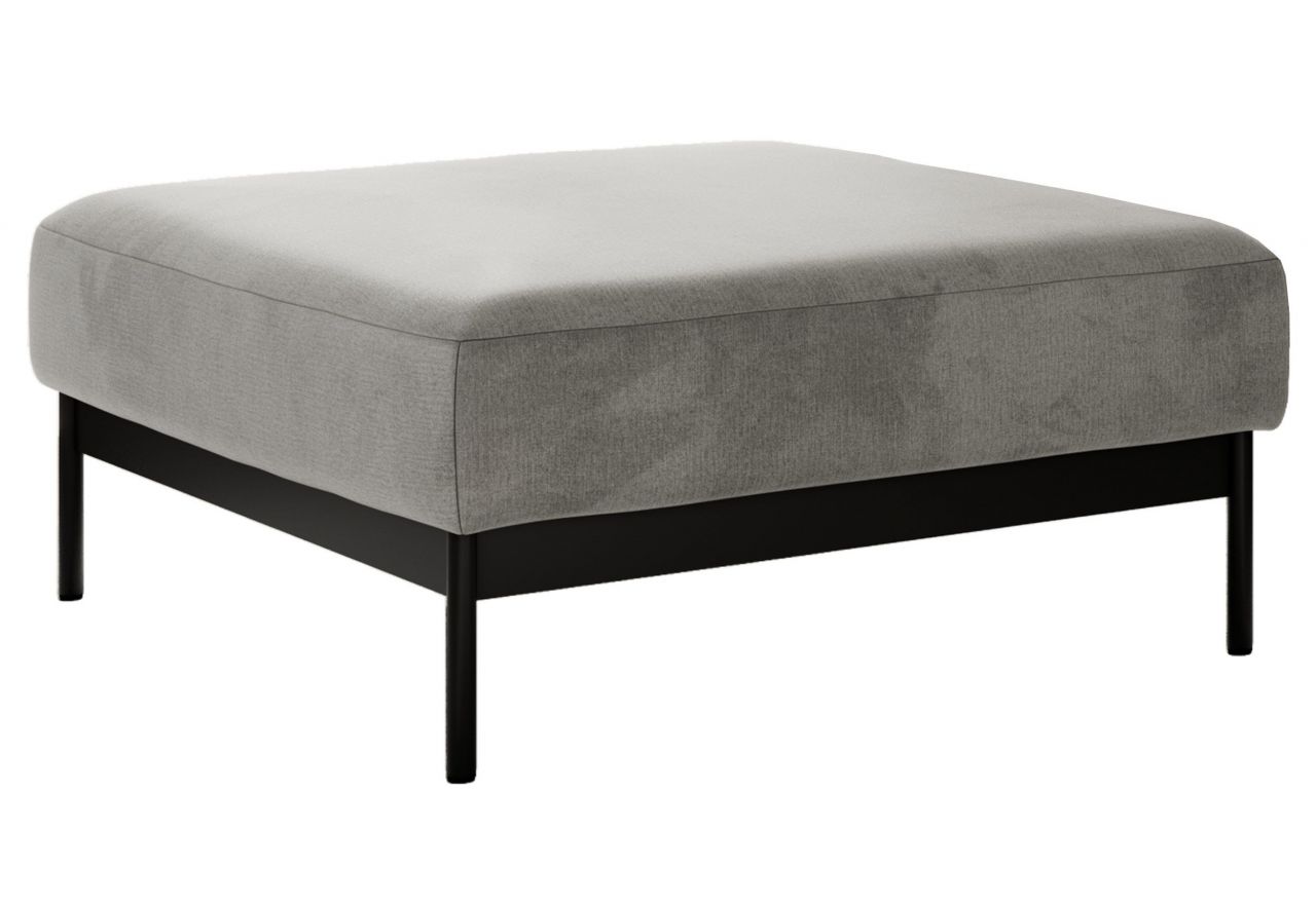 Narożnik SALENTO L - uniwersalny - jasnoszary, welwet