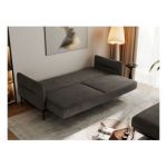 Narożnik SALENTO L - uniwersalny - ciemnoszary, welwet