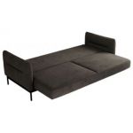 Narożnik SALENTO L - uniwersalny - ciemnoszary, welwet