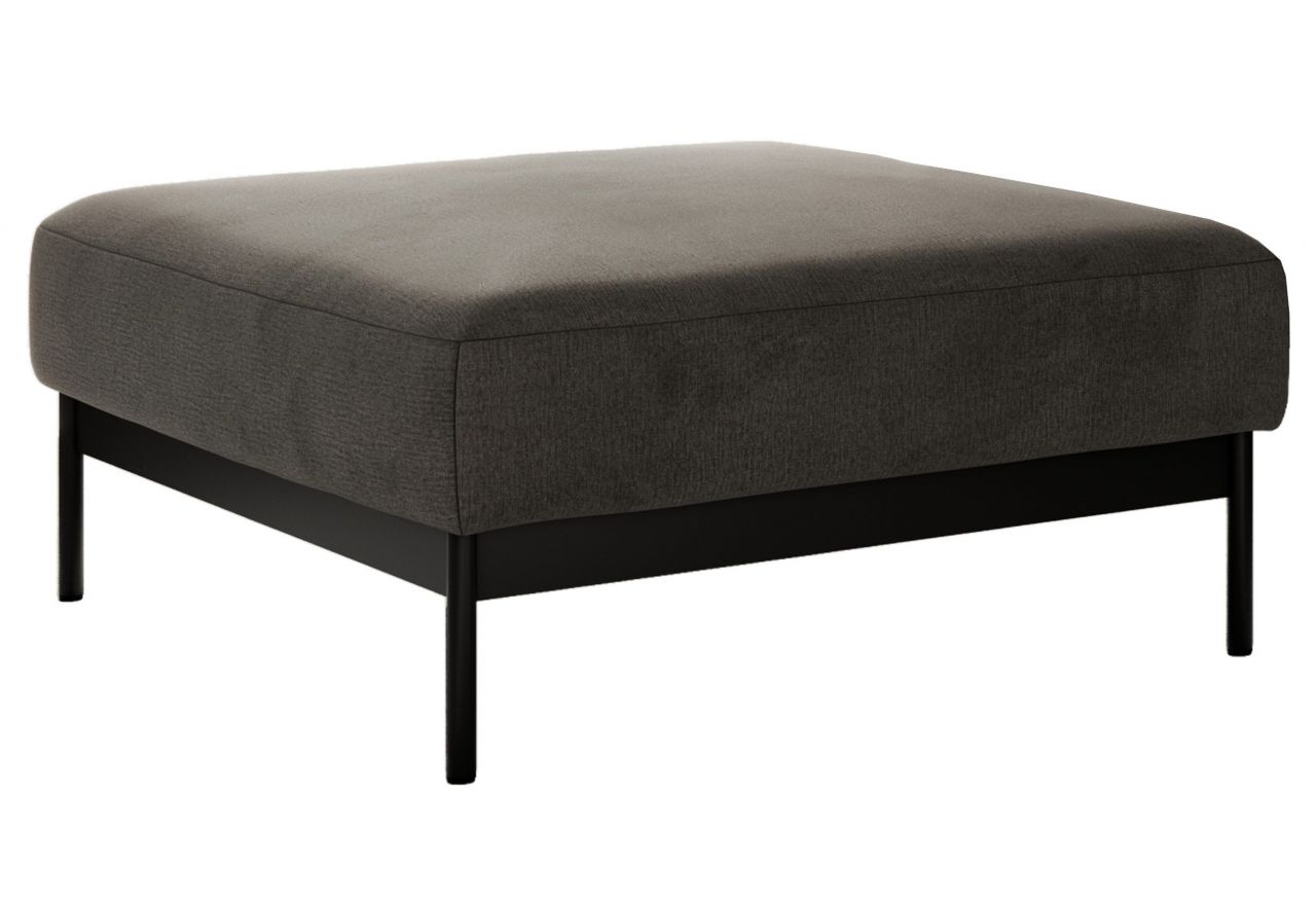 Narożnik SALENTO L - uniwersalny - ciemnoszary, welwet