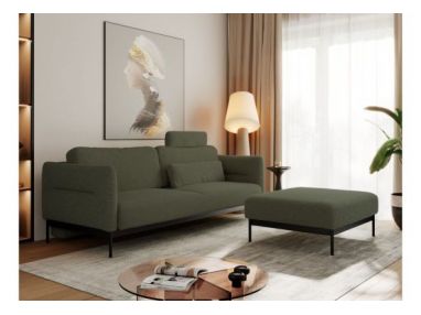 Narożnik SALENTO L - uniwersalny - ciemnozielony, boucle