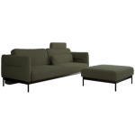 Narożnik SALENTO L - uniwersalny - ciemnozielony, boucle