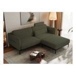 Narożnik SALENTO L - uniwersalny - ciemnozielony, boucle