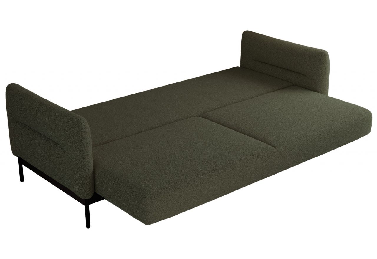 Narożnik SALENTO L - uniwersalny - ciemnozielony, boucle