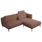 Narożnik SALENTO L - uniwersalny - różowy, boucle