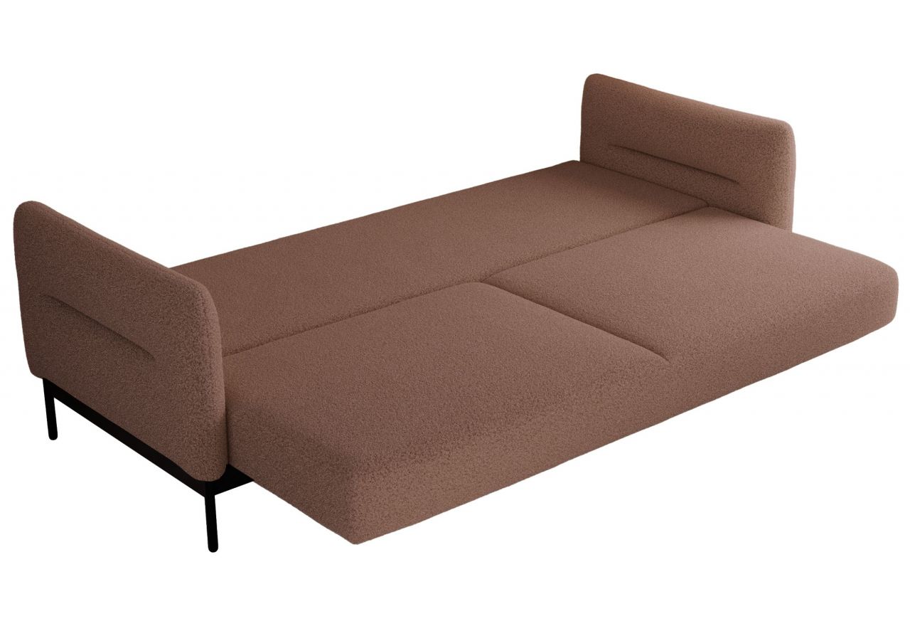 Narożnik SALENTO L - uniwersalny - różowy, boucle