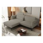 Narożnik SALENTO L - uniwersalny - szary, boucle