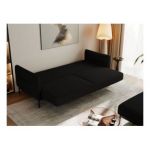 Narożnik SALENTO L - uniwersalny - czarny, boucle