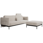 Narożnik SALENTO L - uniwersalny - beżowy, sztruks