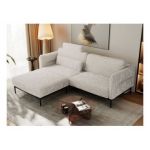 Narożnik SALENTO L - uniwersalny - beżowy, sztruks