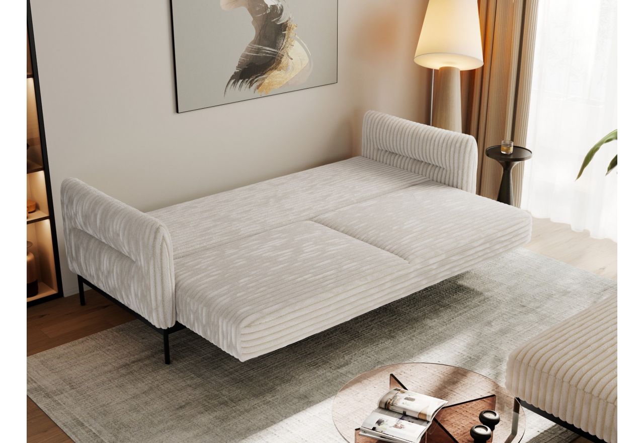 Narożnik SALENTO L - uniwersalny - beżowy, sztruks