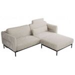 Narożnik SALENTO L - uniwersalny - beżowy, sztruks