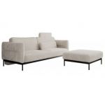 Narożnik SALENTO L - uniwersalny - beżowy, sztruks