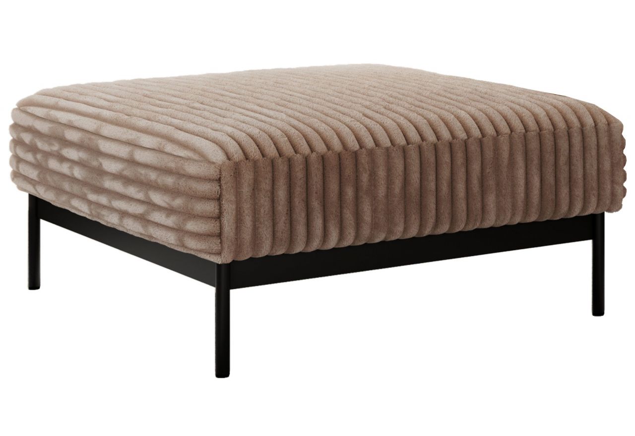 Narożnik SALENTO L - uniwersalny - brązowy, sztruks