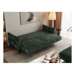 Narożnik SALENTO L - uniwersalny - ciemnozielony, sztruks