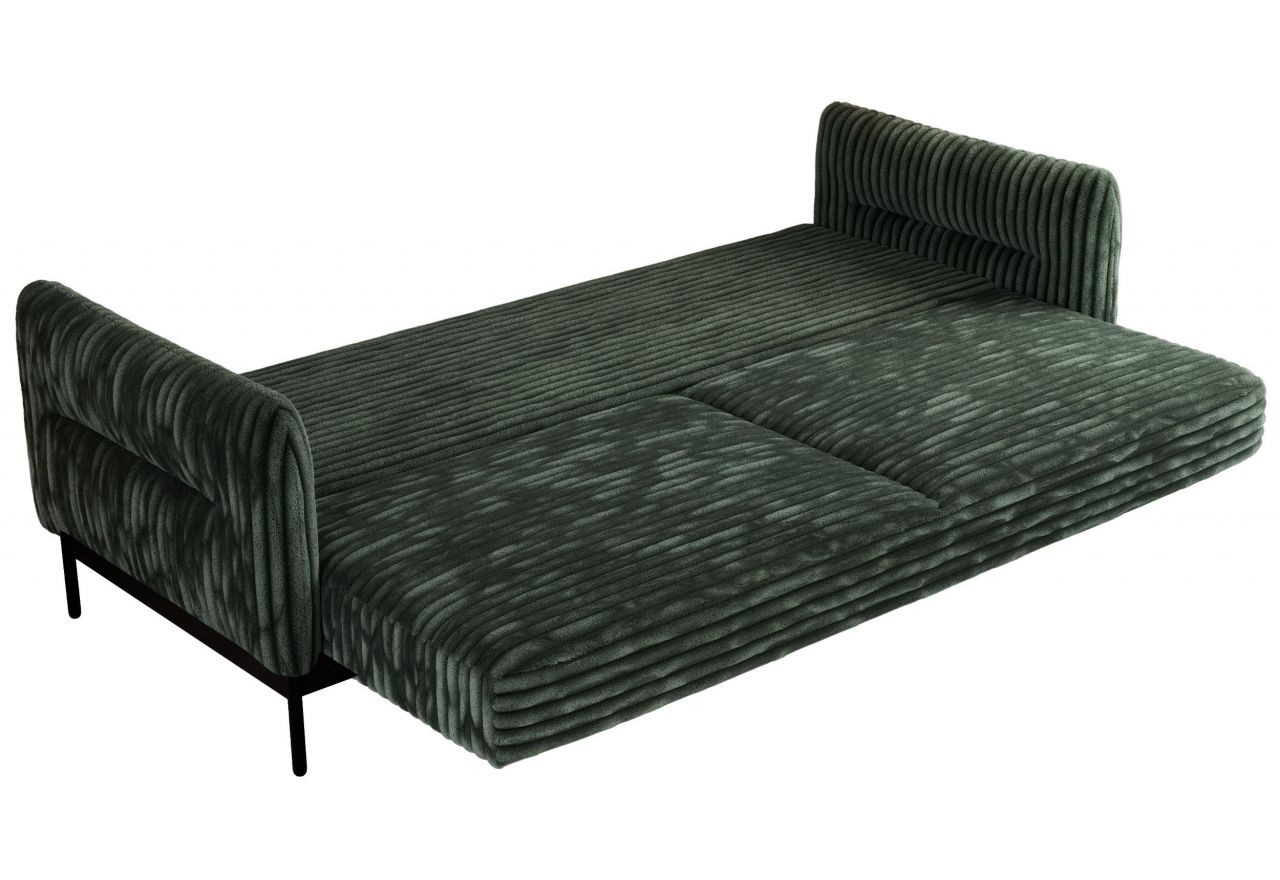 Narożnik SALENTO L - uniwersalny - ciemnozielony, sztruks