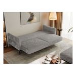 Narożnik SALENTO L - uniwersalny - jasnoszary, sztruks