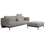 Narożnik SALENTO L - uniwersalny - jasnoszary, sztruks