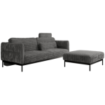 Narożnik SALENTO L - uniwersalny - szary, sztruks