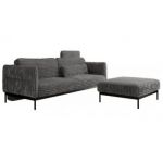 Narożnik SALENTO L - uniwersalny - szary, sztruks