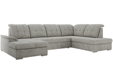 Narożnik MADRITO U - strona prawa - jasnoszary, struktura