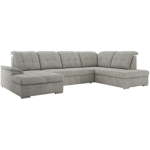 Narożnik MADRITO U - strona prawa - jasnoszary, struktura