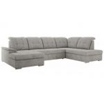 Narożnik MADRITO U - strona prawa - jasnoszary, struktura