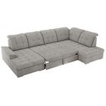 Narożnik MADRITO U - strona prawa - jasnoszary, struktura