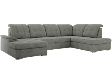 Narożnik MADRITO U - strona prawa - szary, struktura